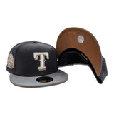 Dark Gray Texas Rangers Gray Visor Tan Bottom 1995 All Star Game Side Patch New Era 59Fifty Fitted