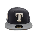 Dark Gray Texas Rangers Gray Visor Tan Bottom 1995 All Star Game Side Patch New Era 59Fifty Fitted