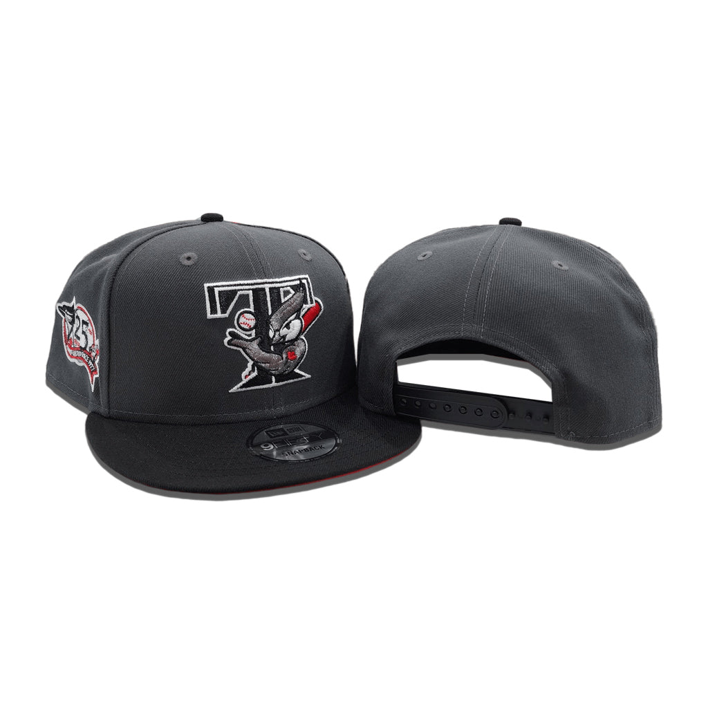 New Era 9FIFTY Los Angeles Angels 40th Anniversary Patch Snapback Hat - Red, Light Blue