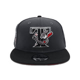 Dark Gray Toronto Blue Jays Black Visor Red Bottom 25th Anniversary Side Patch New Era 9Fifty Snapback