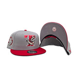 Gray Toronto Blue Jays Red Visor Gray Bottom 30th Season Side Patch New Era 9Fifty Snapback