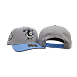 Gray Toronto Blue Jays Sky Blue Visor Curved Brim Gray Bottom 30th Season Side Patch New Era 9Fifty A-Frame Snapback