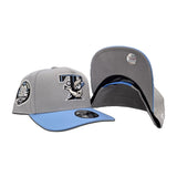 Gray Toronto Blue Jays Sky Blue Visor Curved Brim Gray Bottom 30th Season Side Patch New Era 9Fifty A-Frame Snapback