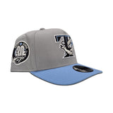 Gray Toronto Blue Jays Sky Blue Visor Curved Brim Gray Bottom 30th Season Side Patch New Era 9Fifty A-Frame Snapback