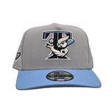 Gray Toronto Blue Jays Sky Blue Visor Curved Brim Gray Bottom 30th Season Side Patch New Era 9Fifty A-Frame Snapback