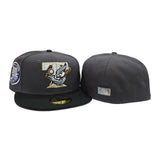 Dark Gray Toronto Blue Jays Black Visor Icy Blue Bottom 30th Anniversary Side Patch New Era 59Fifty Fitted