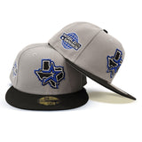 Gray Houston Astros Black Visor Gray Bottom 2005 World Series Side Patch New Era 59Fifty Fitted
