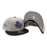 Gray Houston Astros Black Visor Gray Bottom 2005 World Series Side Patch New Era 59Fifty Fitted