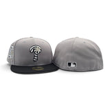 Light Gray Swirl Philadelphia Phillies Black visor Gray Bottom 1996 All Star Game Side Patch New Era 59Fifty Fitted