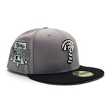 Light Gray Swirl Philadelphia Phillies Black visor Gray Bottom 1996 All Star Game Side Patch New Era 59Fifty Fitted