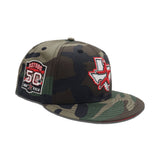 Green Camo Houston Astros Red Bottom 50th Anniversary Side Patch New Era 9Fifty Snapback