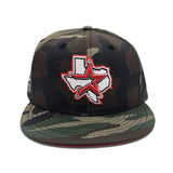 Green Camo Houston Astros Red Bottom 50th Anniversary Side Patch New Era 9Fifty Snapback