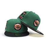 Kelly Green Chicago Cubs Black Visor Gray Bottom Be Alert Foul Balls Side Patch New Era 59Fifty Fitted