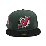 Pine Green Glow In The Dark New Jersey Devils Black Visor Gray Bottom 30th Anniversary Side Patch New Era 59Fifty Fitted