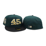 Dark Green Houston Colt .45's Black Visor Gray Bottom Celebrating 40 Years Side Patch New Era 59Fifty Fitted