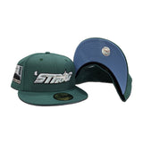 Green Houston Astros 'stros Icy Blue Bottom 2000 Inaugural Season Side Patch New Era 59Fifty Fitted