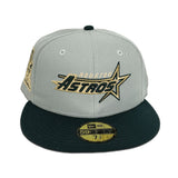 Everest Green Houston Astros Dark Green Visor Gray Bottom 35th Anniversary Side Patch New Era 59Fifty Fitted