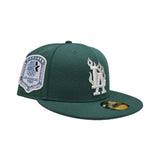 Emerald Green Los Angeles Dodgers Gray Bottom 1984 Olympic Side Patch New Era 59Fifty Fitted