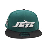 Green New York Jets Black Visor Gray Bottom 50th Anniversary Side Patch New Era 9Fifty Snapback