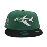 Kelly Green New York Jets Black Visor Gray Bottom Est. 1960 Side Patch New Era 9Fifty Snapback