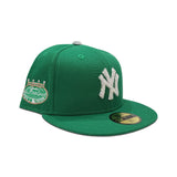 Swarovski Crystal Kelly Green New York Yankees 2008 All Star Game Side Patch Silver Bottom New Era 59Fifty Fitted