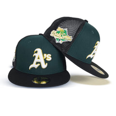 POLO 緑 ロゴ バケハ vintage ネイビー y2k アーカイブ 激レア Green Oakland Athletics Black Trucker Gray Bottom 1989 World