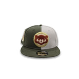 Olive Green Stone Split Chicago Cubs Gray Bottom 1990 All Star Game Side Patch New Era 9Fifty Snapback