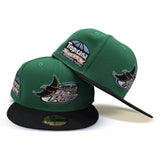 Kelly Green Tampa Bay Rays Black Visor Gray Bottom Tropicana Field Side Patch New Era 59Fifty Fitted