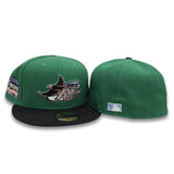 Kelly Green Tampa Bay Rays Black Visor Gray Bottom Tropicana Field Side Patch New Era 59Fifty Fitted