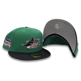 Kelly Green Tampa Bay Rays Black Visor Gray Bottom Tropicana Field Side Patch New Era 59Fifty Fitted