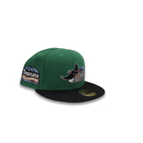 Kelly Green Tampa Bay Rays Black Visor Gray Bottom Tropicana Field Side Patch New Era 59Fifty Fitted