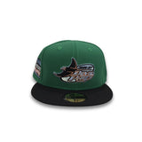 Kelly Green Tampa Bay Rays Black Visor Gray Bottom Tropicana Field Side Patch New Era 59Fifty Fitted