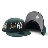 Dark Green New York Yankees Tattoo Logo Gray Bottom Upside Down 1999 World Series Side Patch New Era 9Fifty Snapback Hat