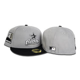 Gray Houston Astros Black Visor Gray Bottom 2000 Inaugural Season Side Patch New Era 59Fifty Fitted