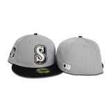 Gray Seattle Mariners Black Visor Gray Bottom 2023 All Star Game Side Patch New Era 59Fifty Fitted