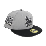 Gray St. Louis Cardinals Black Visor Gray Bottom Busch Stadium Final Season Side Patch New Era 59Fifty Fitted