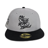 Gray St. Louis Cardinals Black Visor Gray Bottom Busch Stadium Final Season Side Patch New Era 59Fifty Fitted
