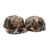 Real Tree Camo Houston Colt .45's Gray Bottom Celebrating 40 Years Side Patch New Era 59Fifty Fitted
