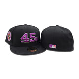 Black Houston Colt .45's Grape Purple Bottom Celebrating 40 Years Side Patch New Era 59Fifty Fitted
