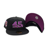 Black Houston Colt .45's Grape Purple Bottom Celebrating 40 Years Side Patch New Era 59Fifty Fitted