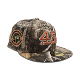 Real Tree Camo Houston Colt .45's Gray Bottom Celebrating 40 Years Side Patch New Era 59Fifty Fitted