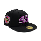 Black Houston Colt .45's Grape Purple Bottom Celebrating 40 Years Side Patch New Era 59Fifty Fitted