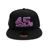Black Houston Colt .45's Grape Purple Bottom Celebrating 40 Years Side Patch New Era 59Fifty Fitted