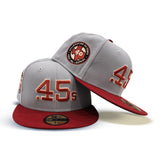 Gray Houston Colt .45s Brick Visor Green Bottom 40th Anniversary Side Patch New Era 59Fifty Fitted