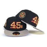 Black Houston Colt .45's Stone Visor Gray Bottom Celebrating 40 Years Side Patch New Era 59Fifty Fitted