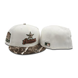 Off White Houston Astros Real Tree Visor Gray Bottom 50th Anniversary Side patch New Era 59Fifty Fitted