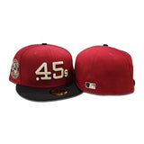 Brick Red Houston Colt .45's Black Visor Seashell Bottom Celebrating 40 Years Side Patch New Era 59Fifty Fitted