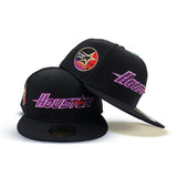 Black Houston Astros Grape Purple Bottom 35 Great Years Side patch New Era 59Fifty Fitted