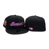 Black Houston Astros Grape Purple Bottom 35 Great Years Side patch New Era 59Fifty Fitted