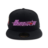 Black Houston Astros Grape Purple Bottom 35 Great Years Side patch New Era 59Fifty Fitted